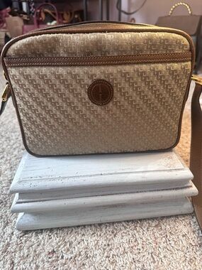 Gucci Beige & Brown Monogram Crossbody Bag